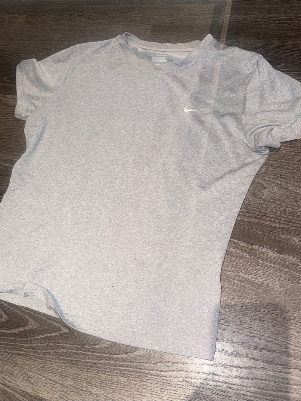 Nike Women's Heather Gray Short-Sleeve Crew Tee